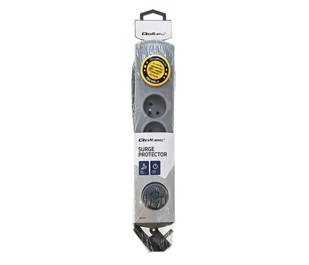 QOLTEC Quick Switch, 4 gniazda, 1,5m, szara 50163 - 462003 - zdjęcie 4